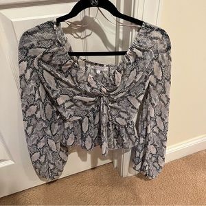 Snake print blouse